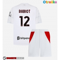 Otroške Nogometnih dresov AC Milan Adrien Rabiot #12 Gostujoči 2026-27 Kratki rokavi (+ hlače)